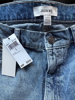 Jason Wu Light Blue Denim Jeans with Faded Detail